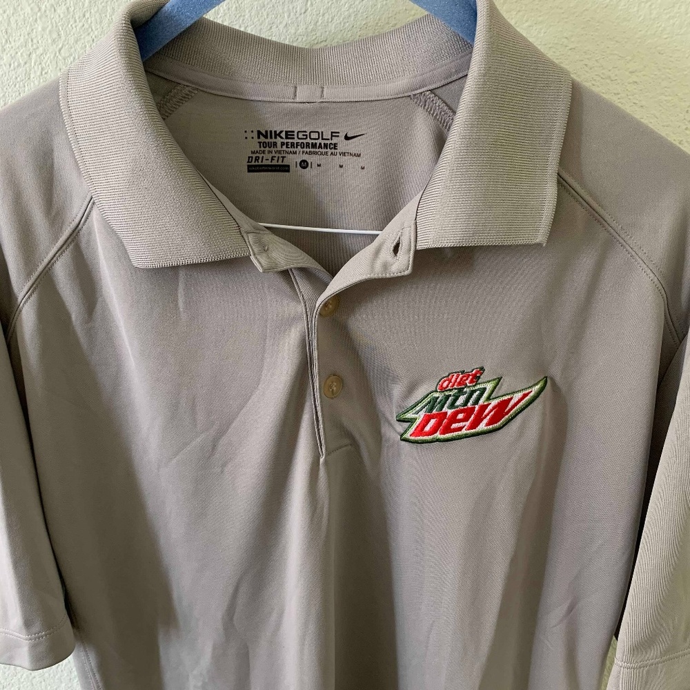 NIKE "Diet Mountain Dew" Golf Dri-Fit Men's Polo
